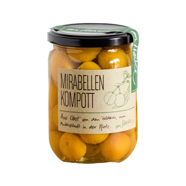 Mirabellen-Kompott mit Stein, 500g (Abtrof. 300g) von Heike (handgemacht)