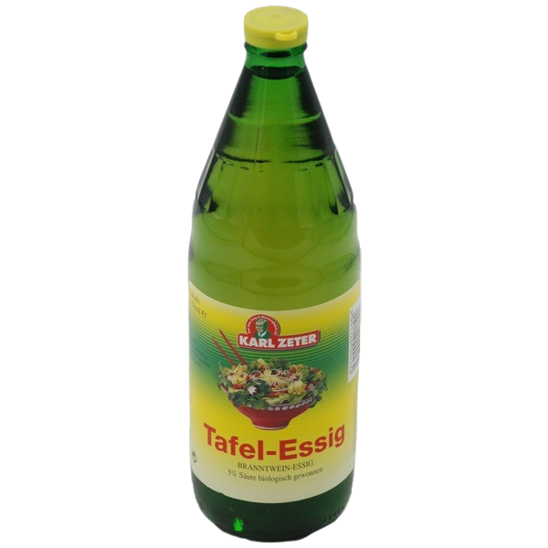 Tafel-Essig 0,75l, Zeter (Branntwein, 5% Säure)