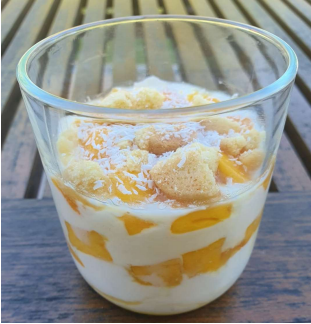 Schnelles Mango-Joghurt-Dessert 